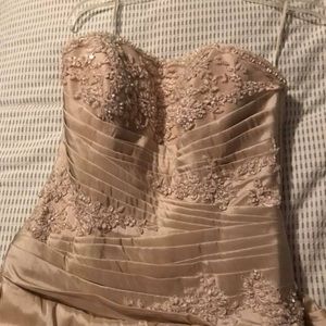 Champagne colored wedding dress